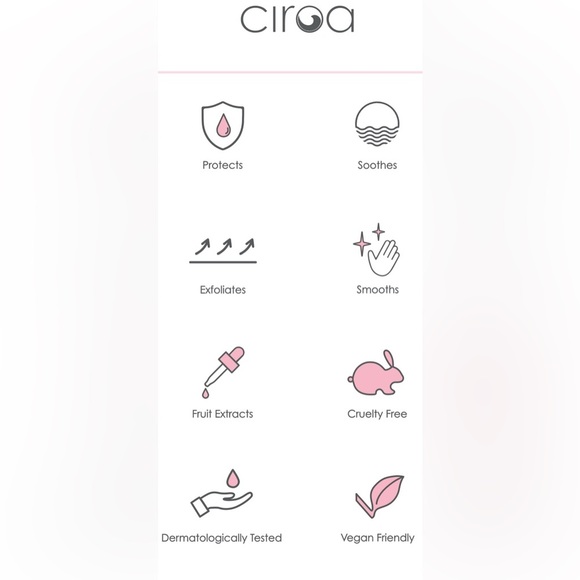 ❤️CIROA❤️Raspberry & Vanilla Sugar Body Scrub/21.1 oz/NIP - Picture 4 of 6